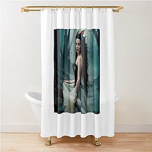 Amy Lee Evanescence gothic forest Shower Curtain