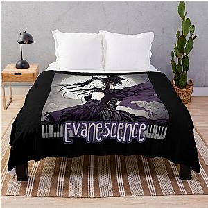 Evanescence Amy Lee Anime Fan Art  Throw Blanket