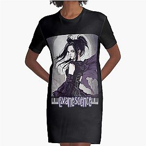 Evanescence Amy Lee Anime Fan Art  Graphic T-Shirt Dress