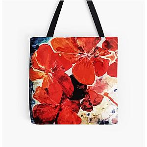 Evanescence (Geraniums) All Over Print Tote Bag