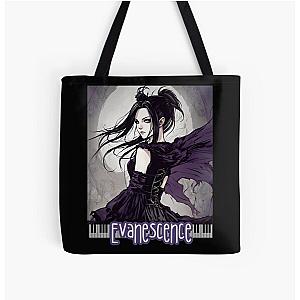 Evanescence Amy Lee Anime Fan Art  All Over Print Tote Bag