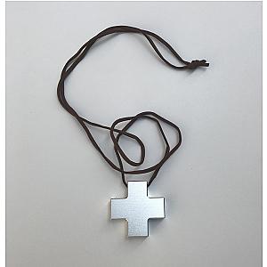 Evangelion Merch: EVA Katsuragi Misato Metal Cross Leather Pendant