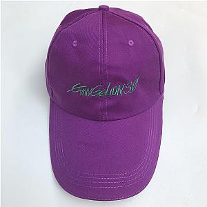 Evangelion Merch: Violet Embroidery Hat New Design EVA Merch