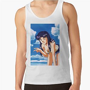 Evangelion Tank Top Merch: Misato Katsuragi In The Beach