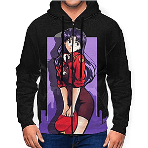 Evangelion Merch: Misato Katsuragi 3D Zipper Hoodie