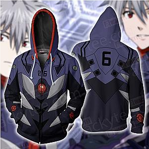 Evangelion Merch: Kaworu Nagisa 3D Zipper Hoodie