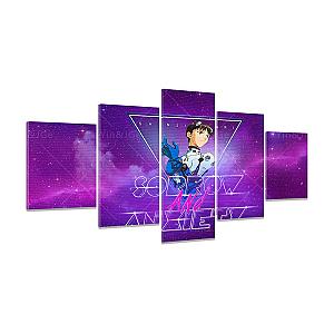 Evangelion Poster Merch: Ikari Shinji 5-Panel Wall Art
