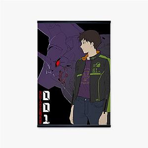 Evangelion Poster Merch: Ikari Shinji With EVA-01 Poster