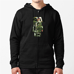 Evangelion Merch: Mari Makinami Text Zipper Hoodie