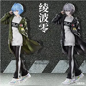 Evangelion Figures - 24CM EVA Ayanami Rei Wind Coat Two-Tone Figure