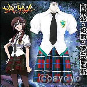 Evangelion Cosplay Merch: Mari Makinami Illustrious Uniform Cosplay Costume