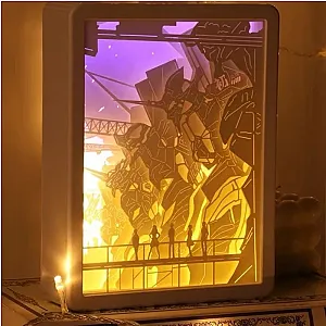 Evangelion Lamps - EVANGELION-01 Peripheral Paper Carving 3D Lamp