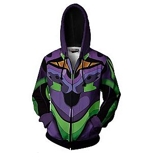 Evangelion Eva Cosplay Hoodie Zipper Jacket EVA Merch