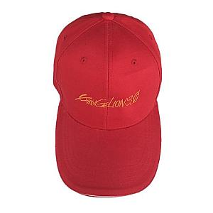 Evangelion Merch: Red Embroidery Hat New Design EVA Merch