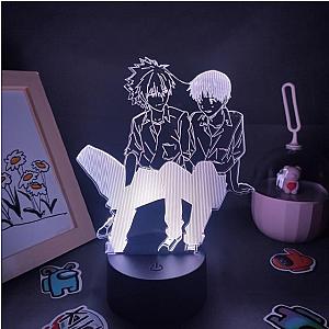 Evangelion Kaworu Nagisa &amp; Shinji Ikari Figure RGB LED EVA Merch