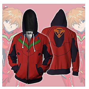 Evangelion Asuka Langley Zipper Jacket EVA Merch