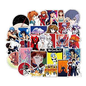 50pcs Evangelion Stickers Comic Waterproof EVA Merch