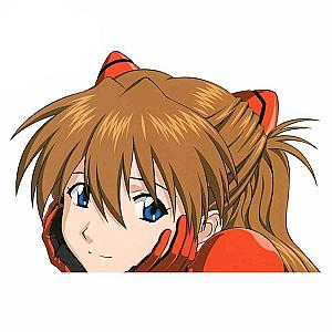13cm x 9.1cm Asuka Vinyl Car Sticker Waterproof EVA Merch