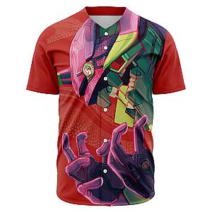 Evangelion Unit-01 Face 3D Baseball Jersey EVA Merch
