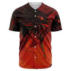 Evangelion Red Black Nigh Baseball Jersey EVA Merch