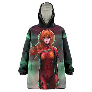Evangelion Asuka Political 3D Snug Hoodie EVA Merch