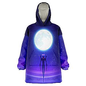 Evangelion Angel Moon Night 3D Snug Hoodie EVA Merch