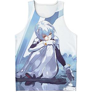 Evangelion Rei Ayanami 3D Tank Top EVA Merch