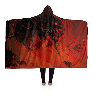 Evangelion Red Black 3D Hooded Blanket EVA Merch