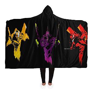 Evangelion Unit-01 EVA 02 EVA 03 Hooded Blanket EVA Merch