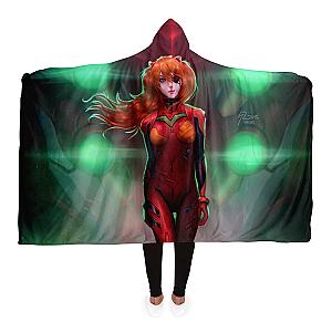 Evangelion Asuka Political 3D Hooded Blanket EVA Merch