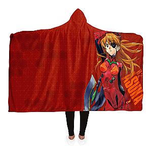 Evangelion Lady Asuka Political Hooded Blanket EVA Merch