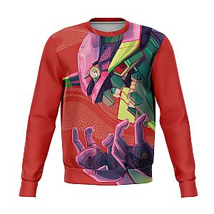 Evangelion Unit-01 Face 3D Sweatshirt EVA Merch