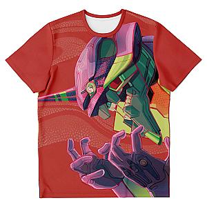 Evangelion Unit-01 Face 3D T-shirt EVA Merch