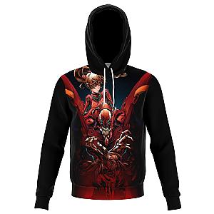 Evangelion Asuka Unit-02 3D Hoodie EVA Merch
