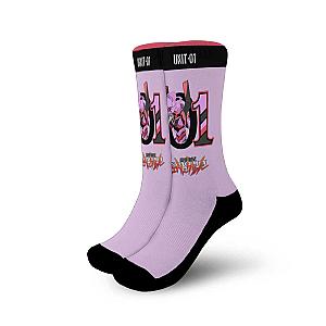 Evangelion Socks - Neon Genesis Evangelion Unit-01 Awakened Socks  Custom Socks