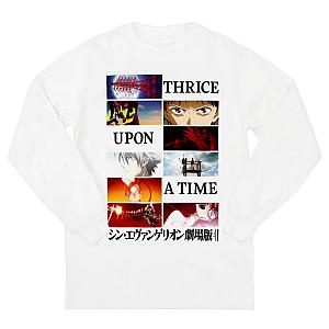Evangelion Sweatshirt – Thrice Upon A Time White Pullover Sweatshirt