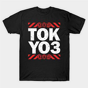 Evangelion Shirt - TOKYO3 Emergency [DISTRESSED WHITE] Shirt