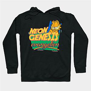 Evangelion Hoodie - Neon Genesis Evangelion Garfield Memes Hoodie