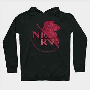 Evangelion Hoodie - NERV Vintage Emblem - Blood Edition Hoodie