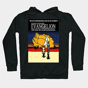 Evangelion Hoodie - Neon Genesis Evangelion Garfield Meme Hoodie