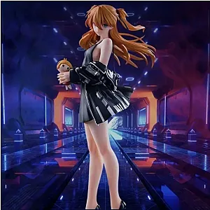 Evangelion Figures - Asuka Langley Soryu Black Girl Action Figure
