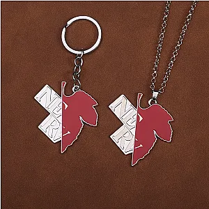 Evangelion Accesories - EVA NERV Maple Leaves Pendant Necklace Keychain Accessories