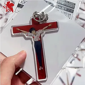 Evangelion Keychains - Ikari Shinji Pendant Acrylic  Anime Keychain