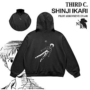Evangelion Hoodies – Neon Genesis EVA Shinji Ikari Pullover Hoodie