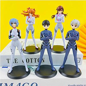 Evangelion Figures - 5Pcs/set 13cm EVA Characters Action Figure