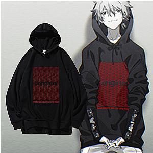 Evangelion Hoodies - Hot Kaworu Nagisa EVA Spear of Longinus Print Fashion Pullover Hoodie