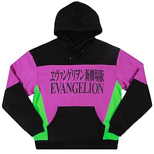 Evangelion Hoodies – Evangelion Colorblock Anime Pullover Hoodie