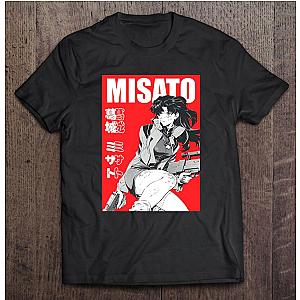 Evangelion T-shirts - Red Graphic Misato Katsuragi Classic T-shirt