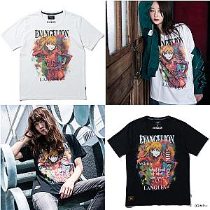 Evangelion T-shirts - Asuka Langley Soryu Graphic Printed Classic T-shirt