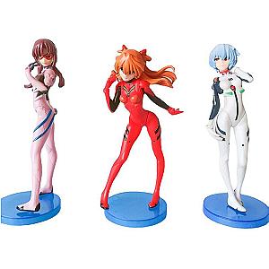 Evangelion Figure Merch: 3Pcs/Set Anime EVA Series Action Model Collection